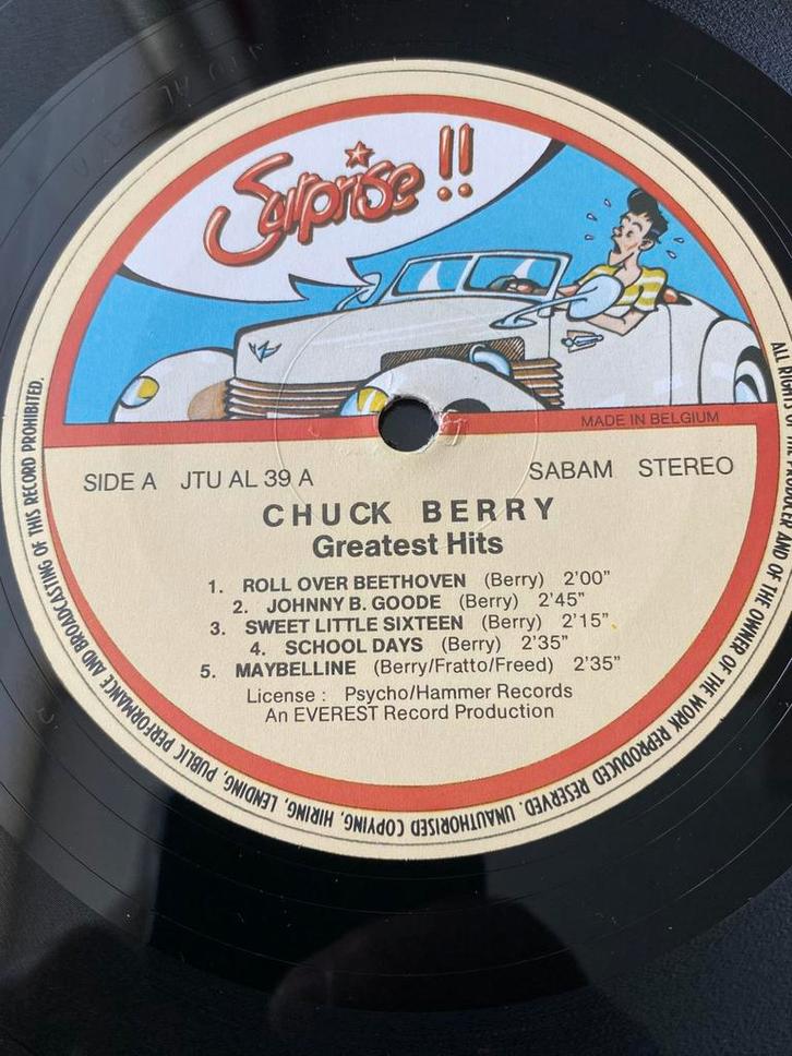 Chuck Berry Greatest hits vinyl 1976 collectors item, Cd's en Dvd's, Vinyl | Rock, Zo goed als nieuw, Poprock, Verzenden