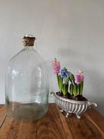 Grote brocante gistfles wijnfles bolvaas 58 eco bolfles, Ophalen