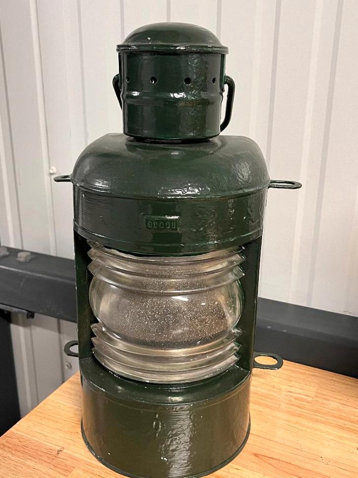 Groene Scheepslantaarn, Watersport en Boten, Accessoires en Onderhoud, Gebruikt, Lijn of Blok, Ophalen of Verzenden