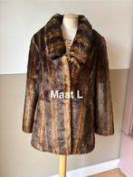 Bruine bontjas maat L - Carnaval of Boerenbruiloft, Bruin, Maat 42/44 (L), Ophalen of Verzenden, Zo goed als nieuw