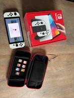 Nintendo Switch OLED + 7 Games & Accessoires, Spelcomputers en Games, Switch OLED, Ophalen of Verzenden, Met 1 controller, Gebruikt