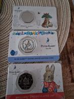 3x Coincards Peter Rabbit - Beatrix Potter, Ophalen of Verzenden, Overige waardes, Losse munt