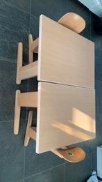 2 Vintage kindertafeltjes & 2 Vintage kinderstoeltjes, Kinderen en Baby's, Kinderkamer | Tafels en Stoelen, Ophalen, Gebruikt