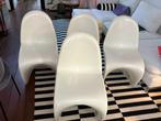 Panton stoelen wit hoogglans 4 stuks, Huis en Inrichting, Stoelen, Ophalen, Gebruikt, Wit, Vier