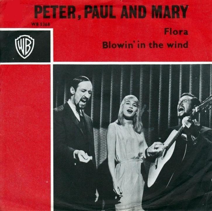 1963 Peter, Paul And Mary      Blowin' In The Wind/ Flora, Cd's en Dvd's, Vinyl Singles, Single, Pop, 7 inch, Verzenden