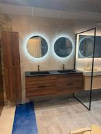 PRACHTIGE walnoot kleur badmeubelset helemaal compleet !, Ophalen, 50 tot 100 cm, Zo goed als nieuw, Minder dan 100 cm