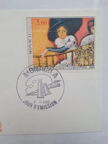 Kees van Dongen envelop Monaco 1980 nr 529 beschikbaar voor biedingen