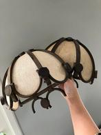 Vintage brocante houten bruinen lampenkap wandlamp kap retro, Huis en Inrichting, Lampen | Wandlampen, Ophalen of Verzenden, Zo goed als nieuw