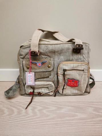 Mooie, stoere canvas tas van Room Seven / Oilily beschikbaar voor biedingen