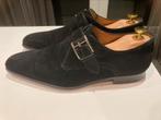 Magnanni zwart suède gespschoen maat 42 GOEDE STAAT, Zwart, Ophalen of Verzenden, Magnanni, Gespschoenen
