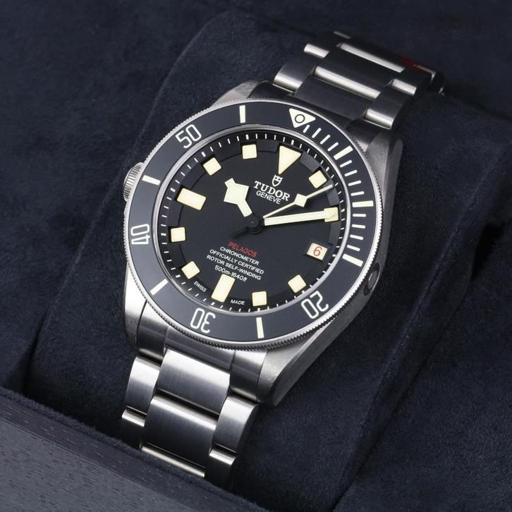 Tudor Pelagos Left Hand Drive 42 (Zeer goed/ 2021), Sieraden, Tassen en Uiterlijk, Horloges | Heren, Zo goed als nieuw, Polshorloge