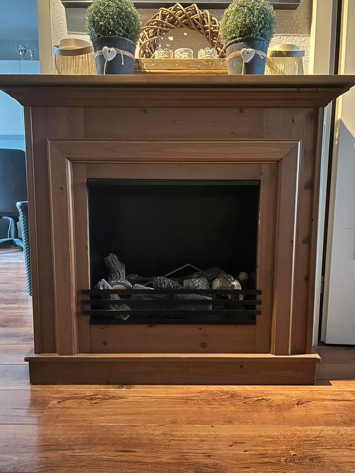 Schouw met openhaard op bio-ethanol, Huis en Inrichting, Haarden, Gebruikt, Gelhaard, Ophalen