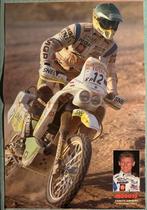 Poster 1997 Gerard Jimmink op KTM Dakar Agades, Verzenden, Zo goed als nieuw, Motoren