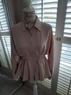 Zand beige kleur blouse, made in Italy, maat S., Beige, Ophalen of Verzenden, Maat 36 (S), Made In Italy