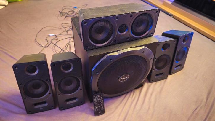 Trust 5.1 Speaker Set - Surround Sound, Computers en Software, Pc speakers, Gebruikt, Audiokanaal 5.1, Ophalen of Verzenden