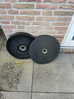 Powermark halterschijven/bumperplates 50mm, Sport en Fitness, Fitnessmaterialen, Halterschijven, Gebruikt, Ophalen