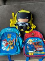 Rugzakken: Batman, Paw Patrol, Brandweerman Sam, Ophalen of Verzenden, Gebruikt