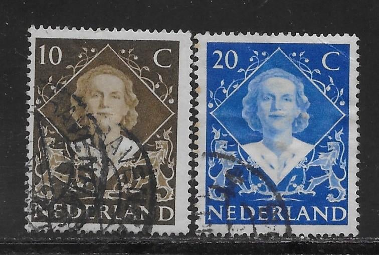 1948, Inhuldigingszegels Juliana [506-07] (K0802), Postzegels en Munten, Postzegels | Nederland, Ophalen of Verzenden