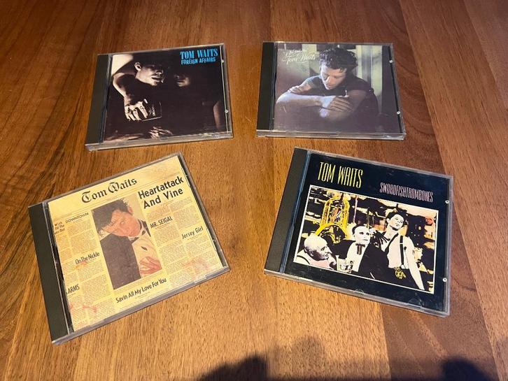 Mooie collectie van 4 Tom Waits cd's., Cd's en Dvd's, Cd's | Pop, Zo goed als nieuw, 1980 tot 2000, Ophalen of Verzenden