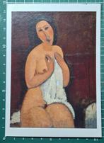Modigliani - Zittend naakt met hemd (1917) - kunstkaart, Ophalen of Verzenden, 1980 tot heden, Gelopen, Overige thema's