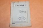 Wat n schrik!! - Klucht - Uitg. Jan Okken Wildervank 1920, Ophalen of Verzenden, Zo goed als nieuw