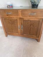 Brocnte antiek dressoir meubel, Ophalen, 50 tot 100 cm, 25 tot 50 cm, Glas