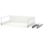 2 x IKEA MAXIMERA Lade, hoog, wit, 80x60 cm, Ophalen, Wit, 50 tot 100 cm, Zo goed als nieuw