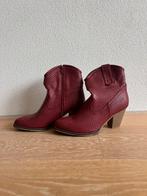 Bordeauxrode laarsjes met hakje, Kleding | Dames, Schoenen, Ophalen of Verzenden, Zo goed als nieuw, Rood