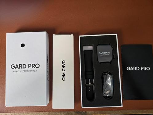 Gard Pro Health smartwatch 3 met screenprotector., Sieraden, Tassen en Uiterlijk, Smartwatches, Nieuw, Android, Zwart, Hartslag