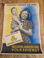 Poster nederlansche volksdienst, Ophalen of Verzenden, Landmacht, Nederland, Foto of Poster