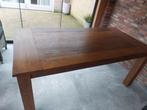 Teak houten tafel, Huis en Inrichting, Tafels | Eettafels, Ophalen, 50 tot 100 cm, Zo goed als nieuw, Vijf personen of meer