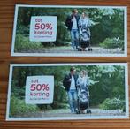 CENTERPARCS KORTINGSBONNEN, nog 1 code, Tickets en Kaartjes, Kortingen en Cadeaubonnen, Drie personen of meer, Kortingsbon, Bungalowpark