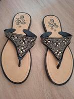 Zwarte teenslippers, Zwart, Zo goed als nieuw, Ophalen, Slippers