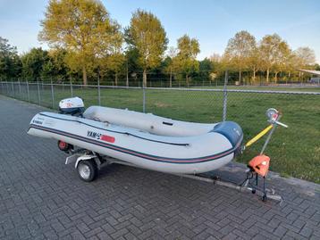 Yam 380s rubberboot Yamaha 6pk 4t incl trailer beschikbaar voor biedingen