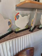 decoratieve houten kippen, Ophalen of Verzenden, Zo goed als nieuw, Hout