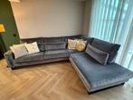 Grijze Suede Hoekbank - 3.20x2.50m, Huis en Inrichting, Banken | Bankstellen, Gebruikt, Hoekbank, 300 cm of meer, Ophalen of Verzenden