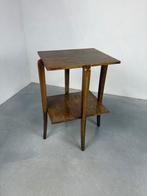 Art Deco Houten Tafel, Huis en Inrichting, Tafels | Bijzettafels, Minder dan 55 cm, Gebruikt, Vierkant, Hout