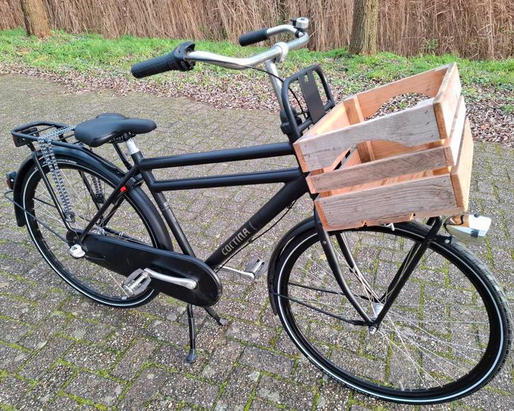 Nette mat zwarte Cortina U4 herenfiets, 28inch, 50cm hoog✅️, Fietsen en Brommers, Fietsen | Heren | Herenfietsen, Zo goed als nieuw