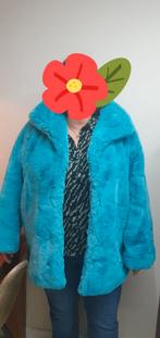 Bontjas blauw, Kleding | Dames, Carnavalskleding en Feestkleding, Carnaval, Maat 46/48 (XL) of groter, Nieuw, Ophalen of Verzenden
