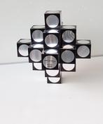 VASARELY Kroa Arg 1968 sculptuur hout aluminium gesigneerd, Antiek en Kunst, Kunst | Beelden en Houtsnijwerken, Ophalen of Verzenden