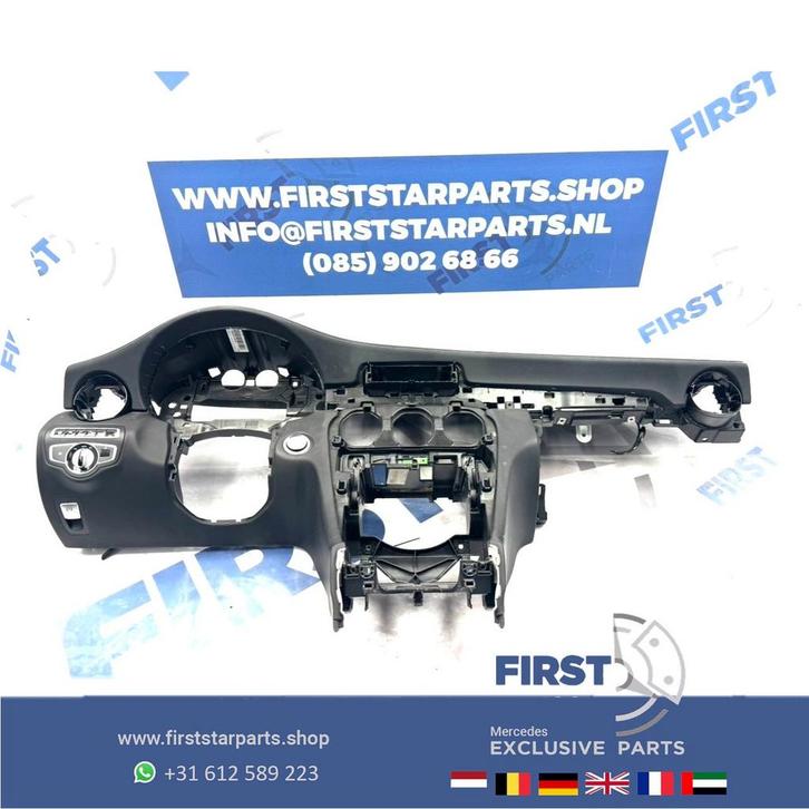 W205 C63 AMG Dashboard ZWART HUD Mercedes C Klasse 2014-2021, Auto-onderdelen, Dashboard en Schakelaars, Mercedes-Benz, Gebruikt