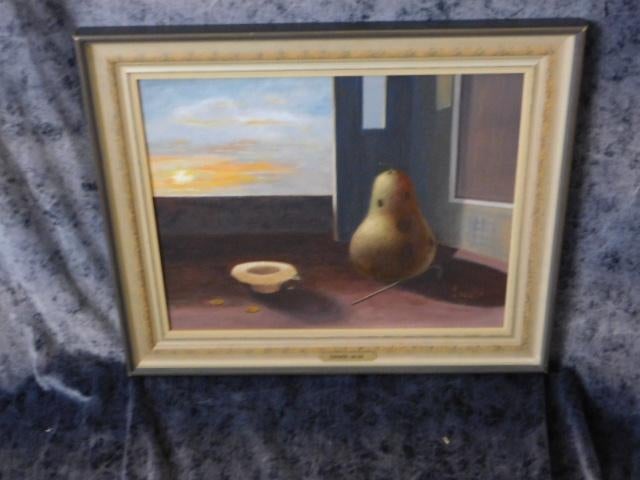 * Ingelijst schilderwerk "Armoede" (Cor Jacobi), Ophalen of Verzenden