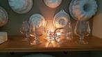 6 vintage kristallen cognac/brandyglazen Schott zwiesel, Antiek en Kunst, Ophalen of Verzenden