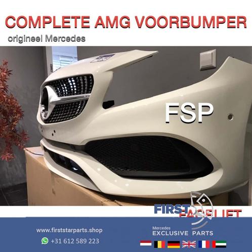W176 COMPLETE FACELIFT AMG VOORBUMPER + DIAMOND GRIL 650 WIT, Auto-onderdelen, Carrosserie en Plaatwerk, Bumper, Mercedes-Benz