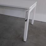 Slinger zit/zit bureau, 4-poots, 180x80cm H67|95cm Wit BR91, Gebruikt, -, -, In hoogte verstelbaar