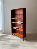 Vintage Scandinavische mahonie boekenkast geheel gerenoveerd, Met plank(en), Minimalist 60s, Gebruikt, Ophalen of Verzenden