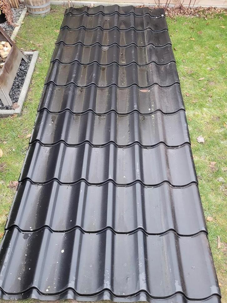 Dakpanplaten 330 x 120 - 3 stuks, Doe-het-zelf en Verbouw, Dakpannen en Dakbedekking, Zo goed als nieuw, Dakplaat of Dakpanplaat