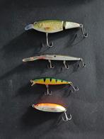 Kunstaas 4x diverse Rapala pluggen , zie beschrijving, Ophalen of Verzenden, Zo goed als nieuw, Complete set