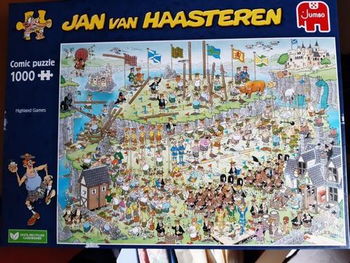 Highland Games, Jan van Haasteren, 1000 stukjes, € 9,=, Hobby en Vrije tijd, Denksport en Puzzels, Zo goed als nieuw, Legpuzzel