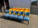 Lisa stoelen groen oranje geel blauw café bar kantine, Huis en Inrichting, Stoelen, Hout, Café kantine kroeg toog pension, Vijf, Zes of meer stoelen